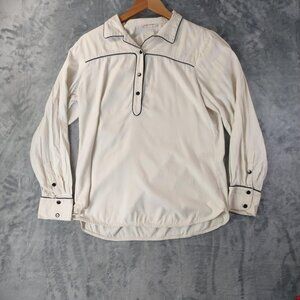 Kayce Hughes Women's 12  White Career  Versatile Old Money Vintage Church Blouse